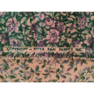 2 Floral Felt Crafting Fabric